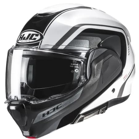 HJC F100 Reff MC1 Çene Açılır Motosiklet Kaskı Gri Beyaz