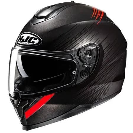 HJC C70N Sway MC1 Kapalı Motosiklet Kaskı Siyah Kırmızı