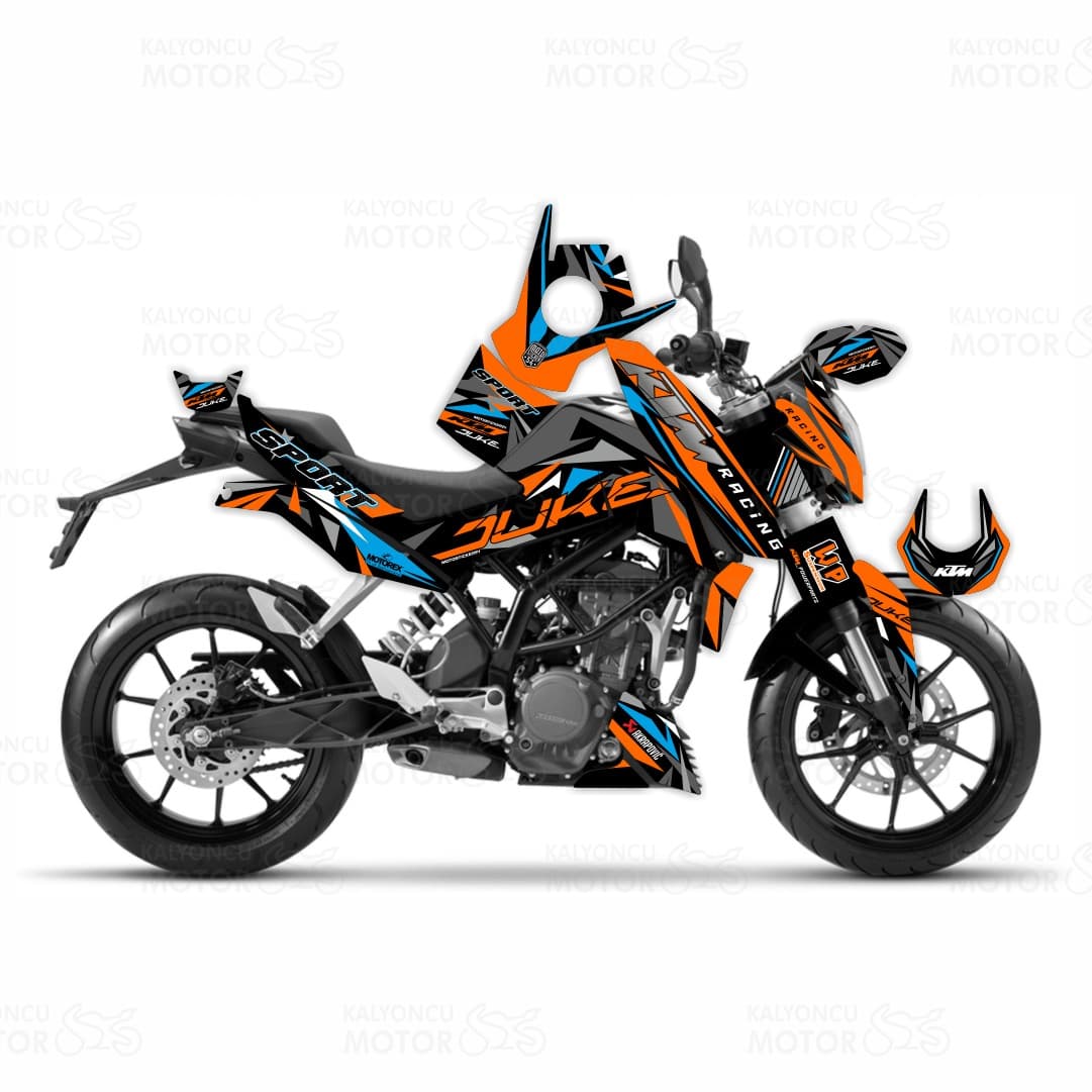 KTM Duke 125 Sport Design Sticker Set (2011-2016)