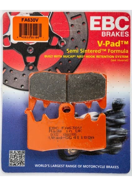 Ebc FA630V 2021 Kawasaki Z H2 Se Uyumlu Ön Fren Balatası Yarı Sinterli Balata