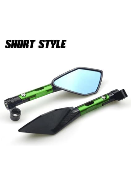 Pengfushop5 Kısa Yeşil Stil Kawasaki Z900 Z900RS Z800 Z1000 Motosiklet Aksesuarları Için C Alüminyum Dikiz Aynaları Mavi Cam Yeşil Siyah Altın Kırmızı Turuncu (Yurt Dışından)