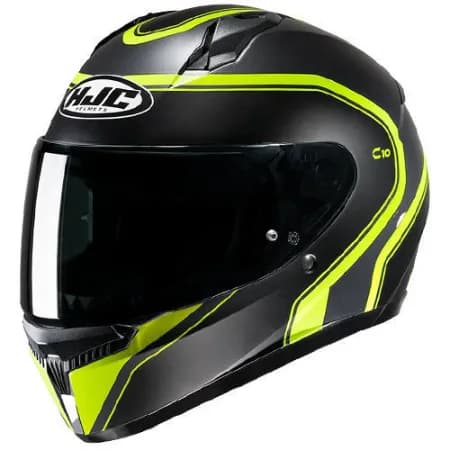 HJC C10 Elie MC3HSF Kapalı Motosiklet Kaskı Mat Siyah Neon