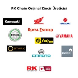Rk X-Ring Kırmızı Zincir Rr 525 Xso 122L - görsel 2