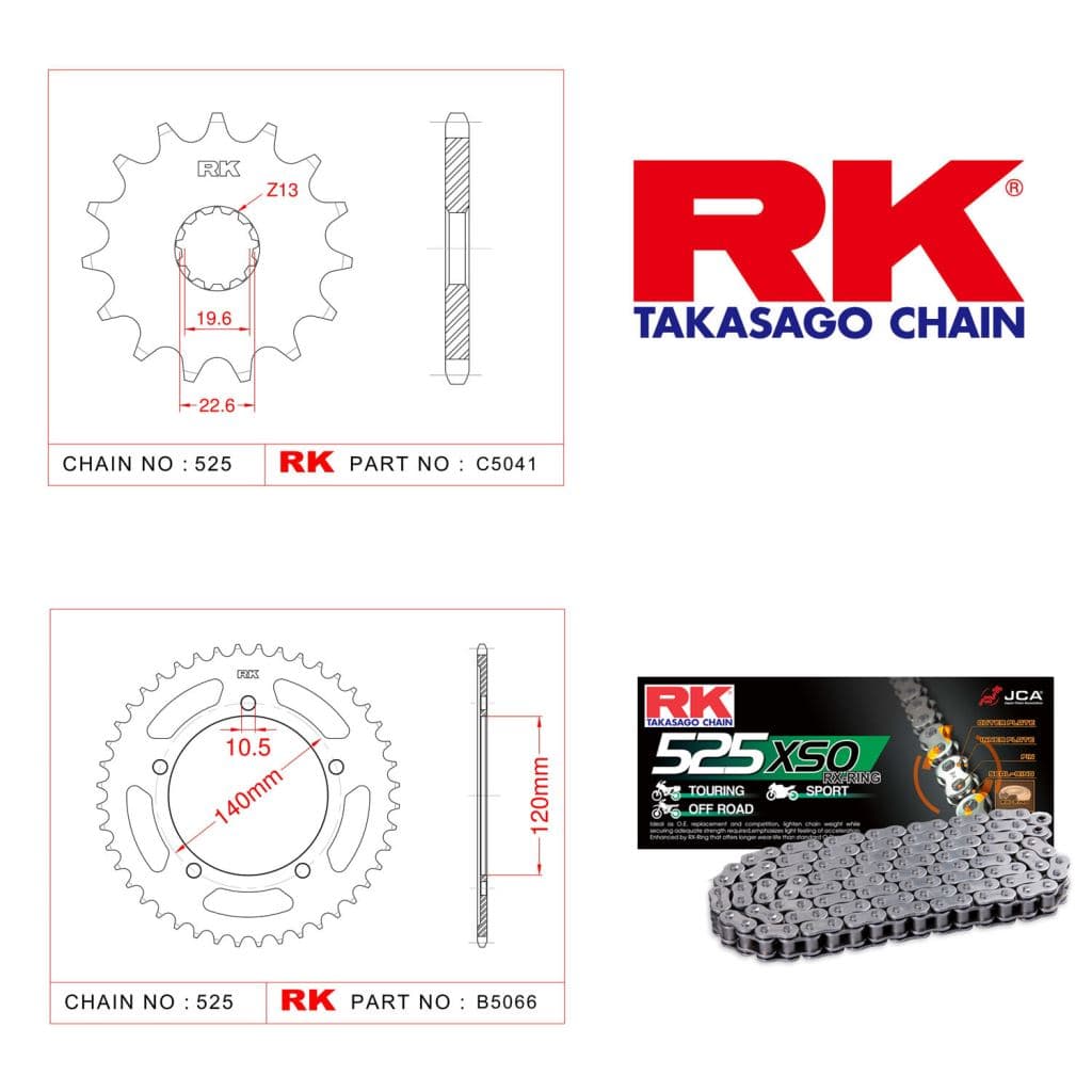 Suzuki GSR 600 Rk X-ring Zincir Dişli Set 525 XSO-16/48T