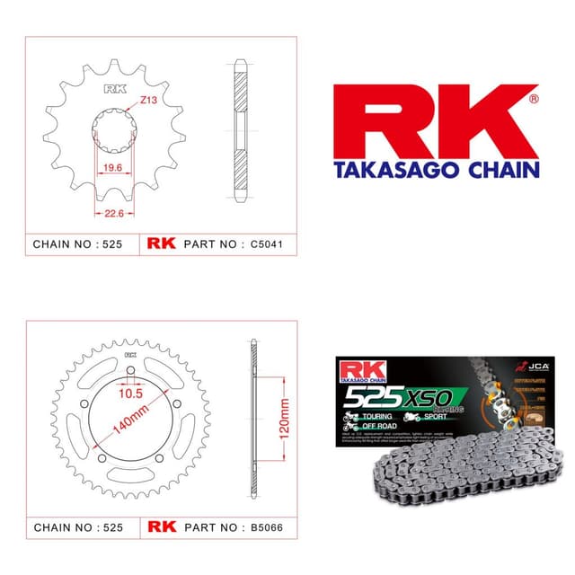 Suzuki GSR 600 Rk X-ring Zincir Dişli Set 525 XSO-16/48T