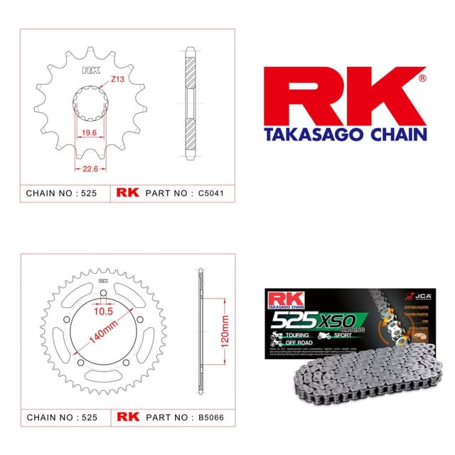 Suzuki GSX-R 750 Rk X-ring Zincir Dişli Set 525 XSO-17/42T