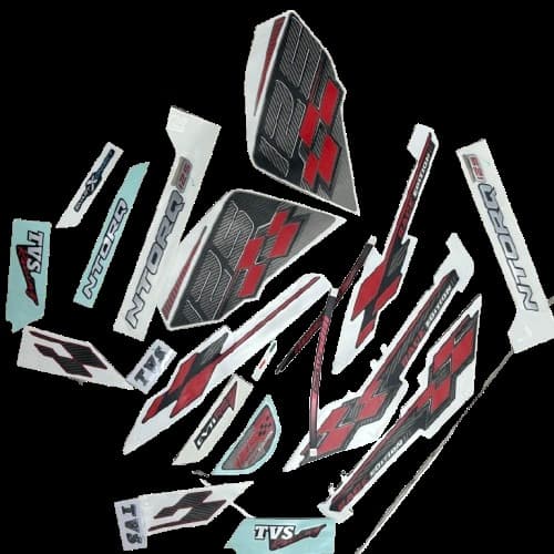 Tvs Ntorq 125 Arma Sticker Amblem Yazı Seti Kırmızı Orijinal