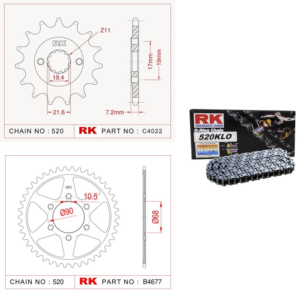 Honda CB 250 R  Arka Disk Brenta Sinter Metal Fren Balata - görsel 4