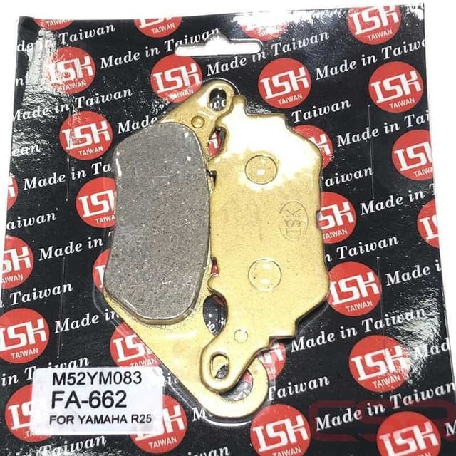 Yamaha R25 Disk Balatası Arka FA 662 Takım Taiwan