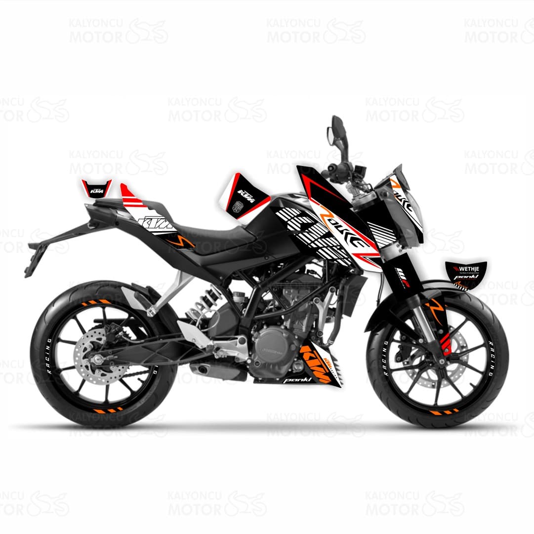 KTM Duke 200 R Design Sticker Set (2011-16)