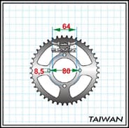Kawasaki Z 125 Arka Dişli 428 43T