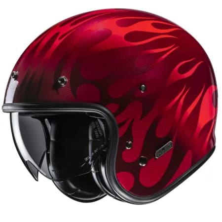HJC V31 Firo MC1 Yarım Motosiklet Kaskı Kırmızı