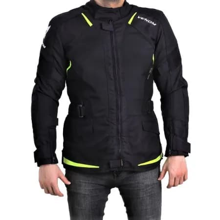 Venom Motosiklet Ceketi City Cordura Mevsimlik Uzun