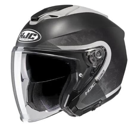 HJC İ30 Dexta Yarım Motosiklet Kaskı Mat Siyah Gri