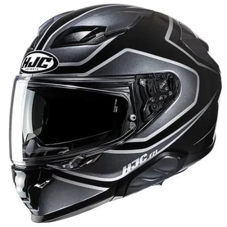 HJC F71 Idle MC5 Kapalı Motosiklet Kaskı Siyah Gri