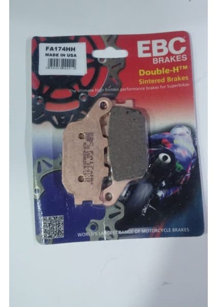 Ebc Fren Balatası Sinter FA174HH 2022-2023 Kawasaki Z 650 Rs Uyum