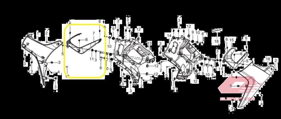 Qj Srk 125 R Sol Grenaj Dekoratif Kapak