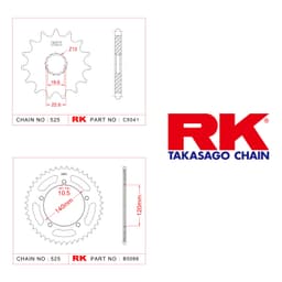 Suzuki GSX-R 750 Rk O-Ring Zincir 525 Ero 110L - görsel 5