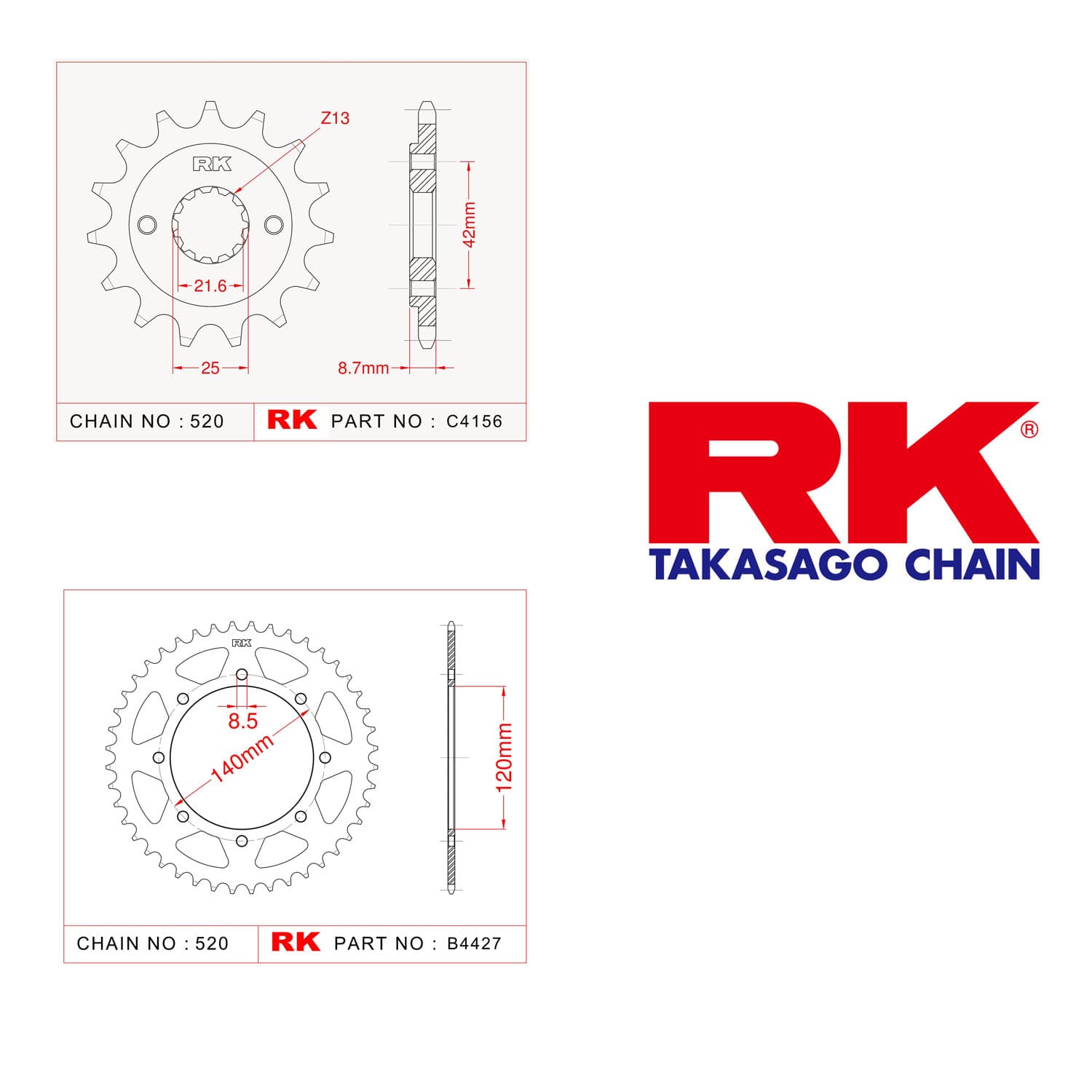 Kawasaki KLE 500 Rk Zincir Dişli Set 520 KLO O-Ring 17/44T - görsel 3