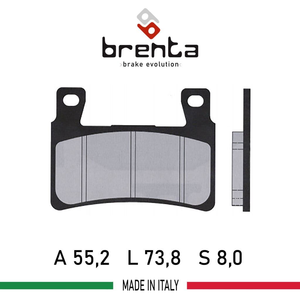 Honda CBR 600 F  Ön Disk Brenta Sinter Metal Fren Balata - görsel 2