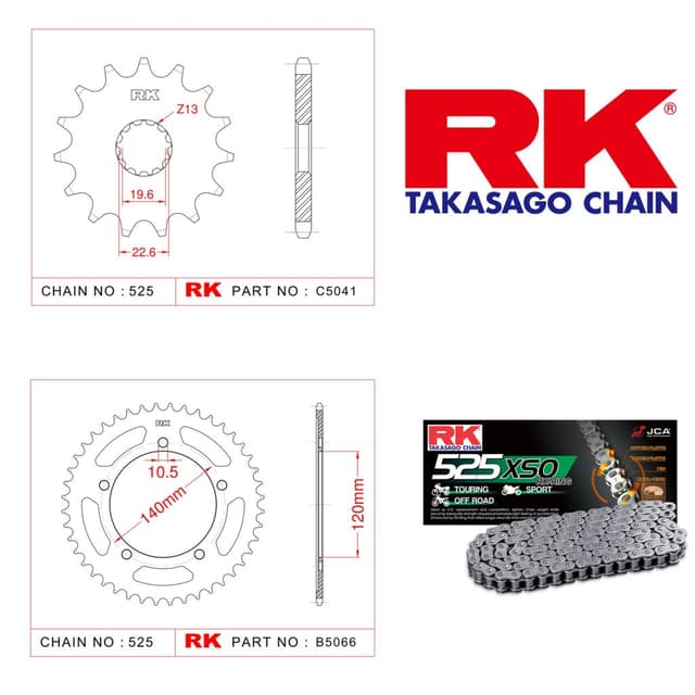 Suzuki GSX-R 600 Rk X-ring Zincir Dişli Set 525 XSO-16/43T
