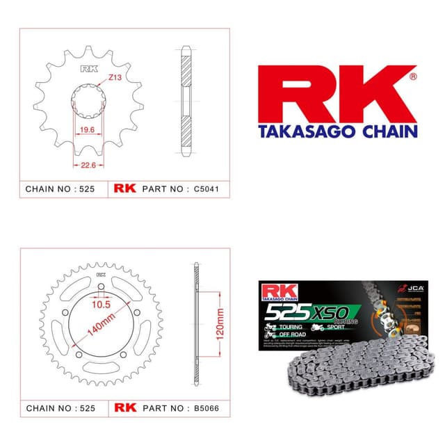Suzuki GSX-R 600 Rk X-ring Zincir Dişli Set 525 XSO-16/45T