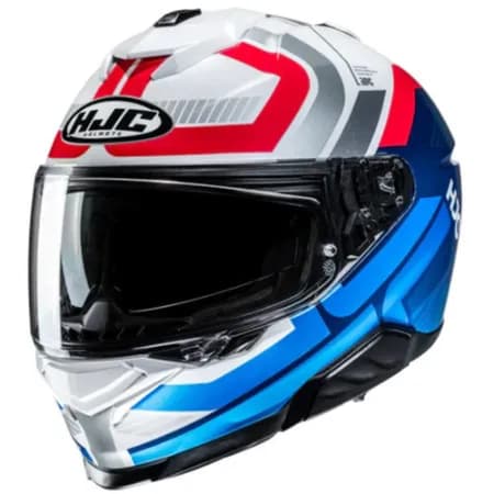 HJC İ71 VIZ MC21 Kapalı Motosiklet Kaskı Beyaz Mavi