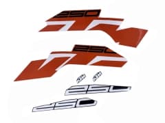 KTM Duke 250 Turuncu Sticker Seti  (Yeni Kasa)