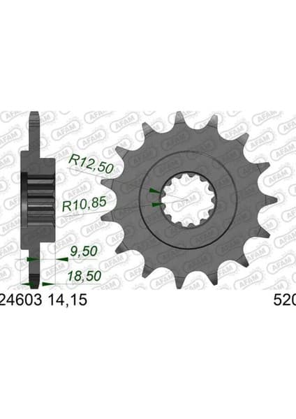 Afam Kawasakı Z750 / Z800 Kauçuk Ön Dişli #520