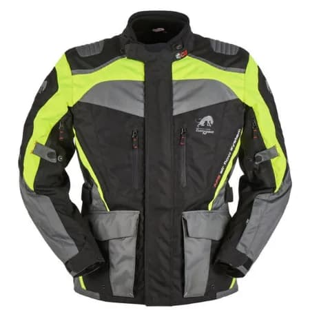 Furygan Apalaches 4 Mevsim Motosiklet Montu Siyah Neon Sarı