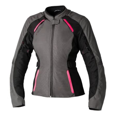 RST Ava CE Tekstil Kadın Motosiklet Montu Gri Pembe