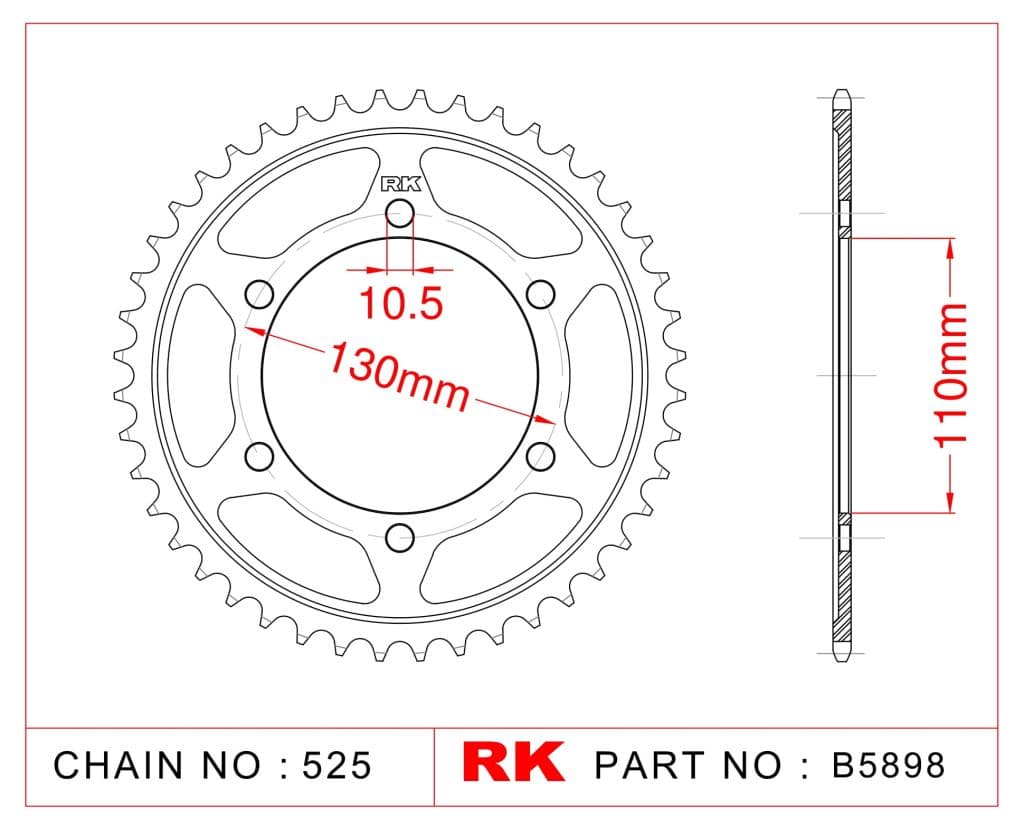 Yamaha TENERE 700 RK Çelik Ön Dişli C5042-16 - görsel 5
