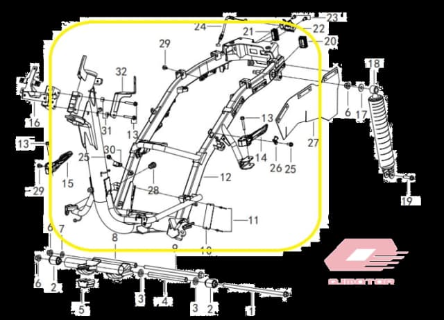 Qj Ltm 125 Motor Şasesi