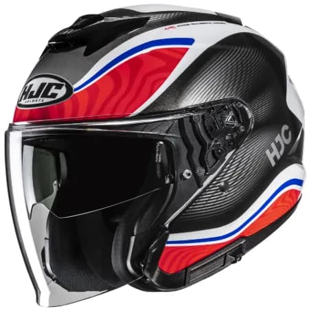 HJC İ31 Depe MC21 Yarım Motosiklet Kaskı Kırmızı Mavi