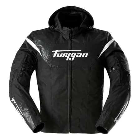 Furygan Shard Mevsimlik Motosiklet Montu Siyah Beyaz