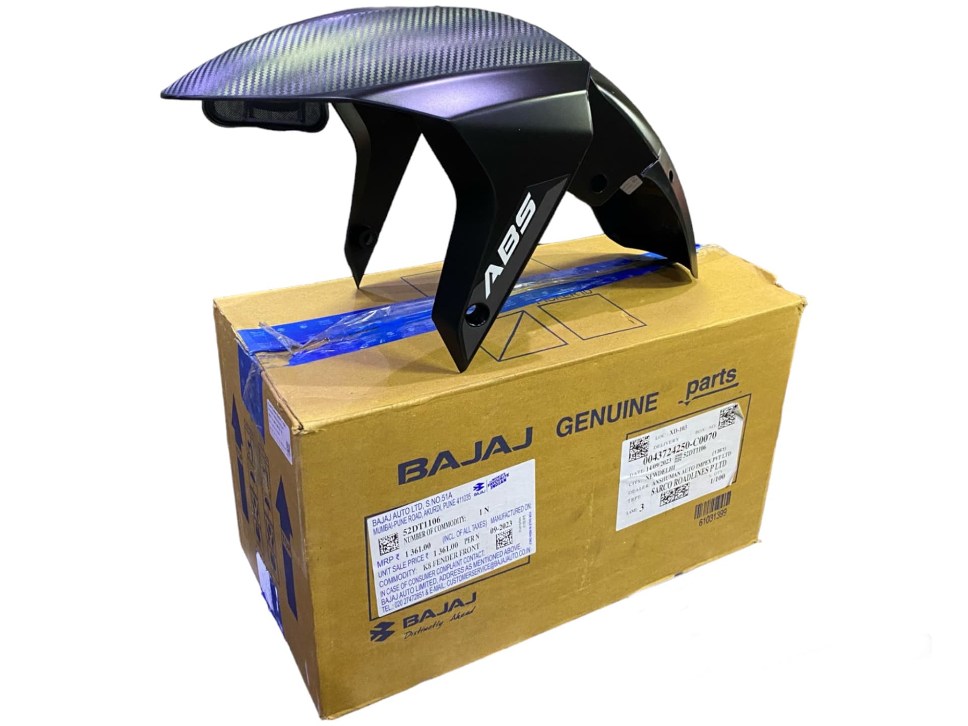 PULSAR RS 200 Çamurluk Ön Siyah Orjinal