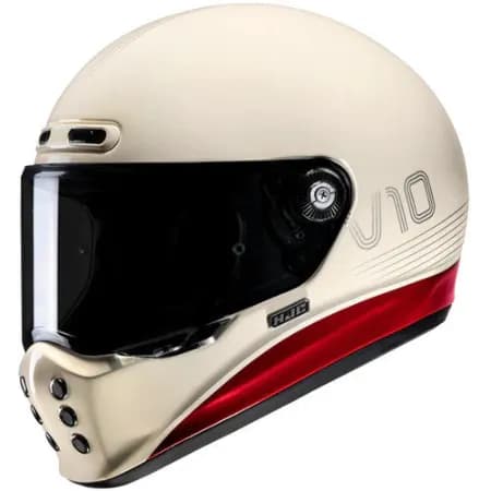 HJC V10 Tami MC1 Kapalı Motosiklet Kaskı Krem Kırmızı