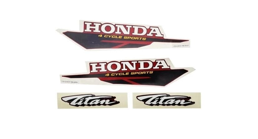 Honda Titan Etiket Takımı Siyah (1996-99)