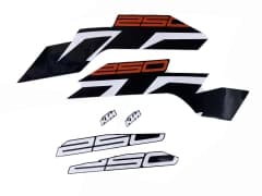 KTM Duke 250 Siyah Sticker Seti  (Yeni Kasa)