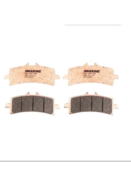 Braking Kawasakı Nınja H2R 1000 2015-2019 Sinterli Ön Fren Balata Braking 2 Takım M007758