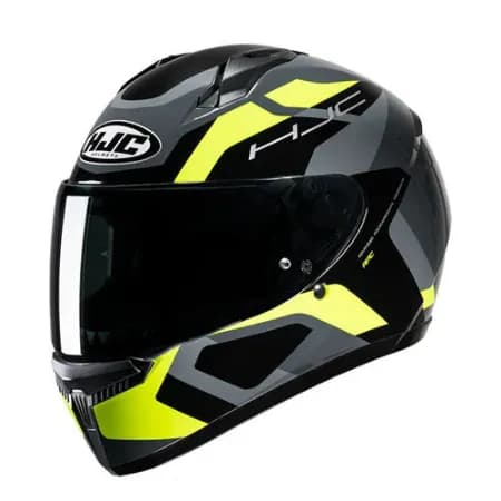HJC C10 Tins MC3H Kapalı Motosiklet Kaskı Siyah Neon Sarı