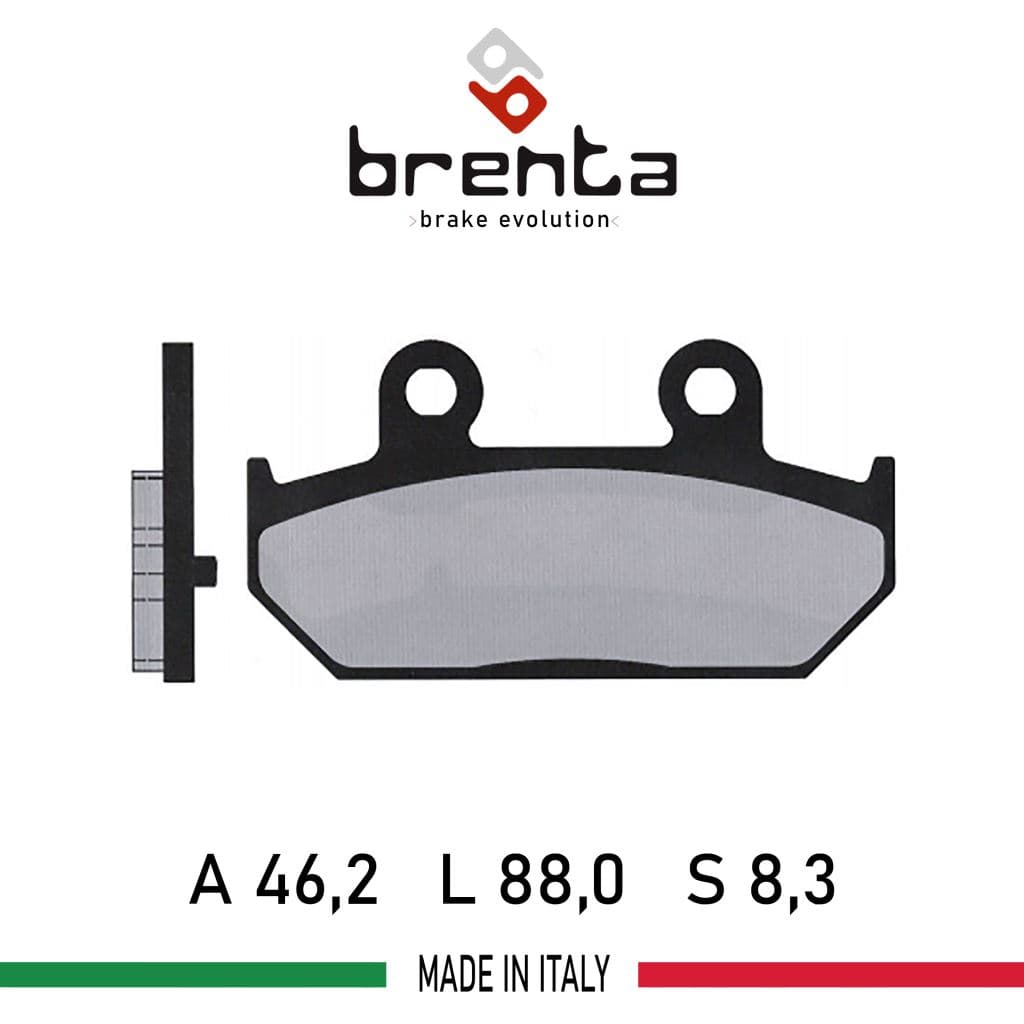 Malaguti MADISON 125  Arka Disk Brenta Sinter Metal Fren Balata - görsel 2