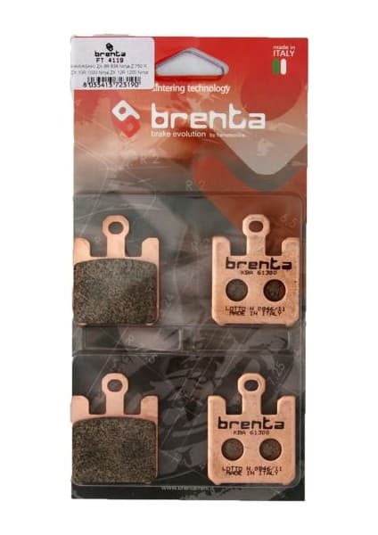 Brenta Kawasaki VN 1600 MEAN STREAK Disk Sinter Metal Fren Balata Ön (2005)