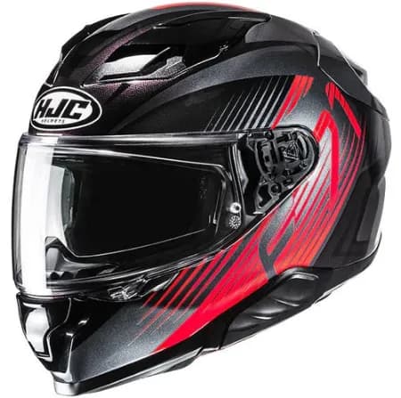 HJC F71 Catos MC1 Kapalı Motosiklet Kaskı Siyah Kırmızı