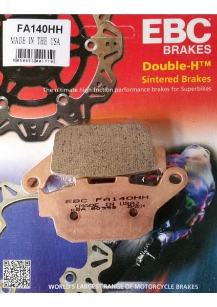 Ebc FA140HH 2011-2012 Kawasaki Z 750 Uyumlu Arka Fren Balatası Sinterli Balata