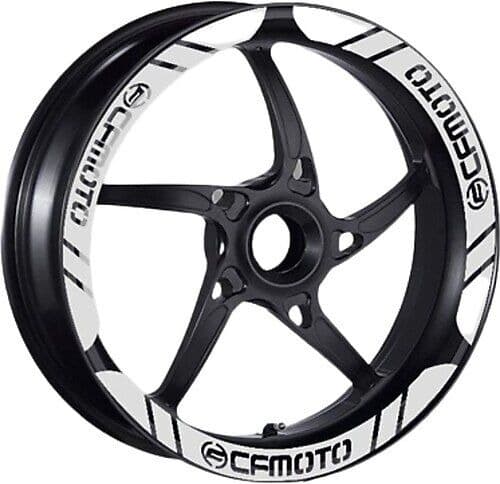 Cf Moto 250 SR Jant Şeridi Geniş Siyah Beyaz