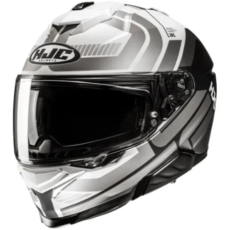 HJC İ71 VIZ MC5 Kapalı Motosiklet Kaskı Gri Beyaz