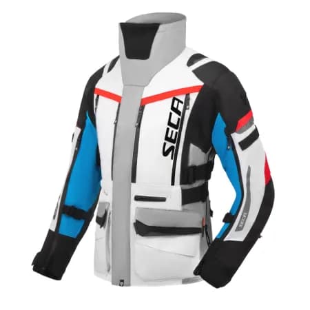 SECA Arrakis 3 Enduro Kadın Motosiklet Montu Gri Mavi Kırmızı