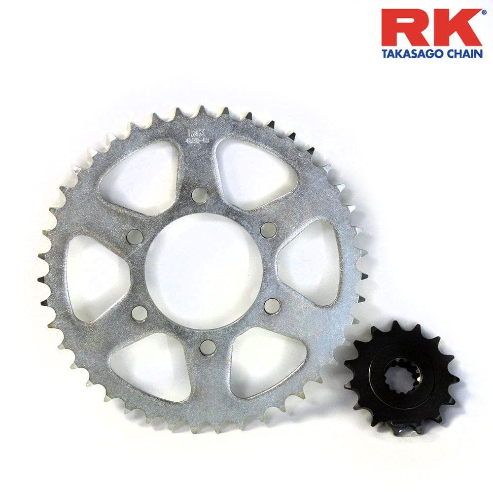 Kawasaki ZR 750 Rk Ön Arka Dişli 520 - 15/43 T - görsel 2
