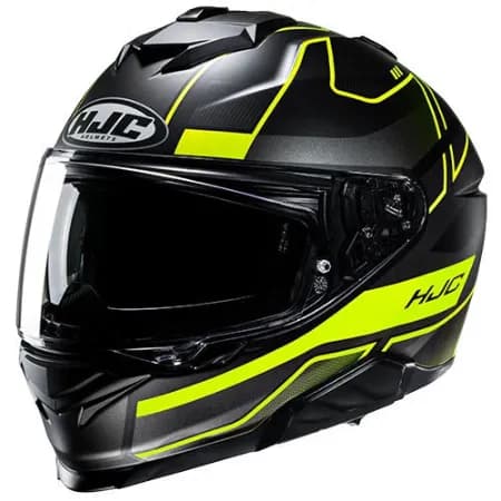 HJC İ71 Iorix MC3HSF Kapalı Motosiklet Kaskı Siyah Neon Sarı